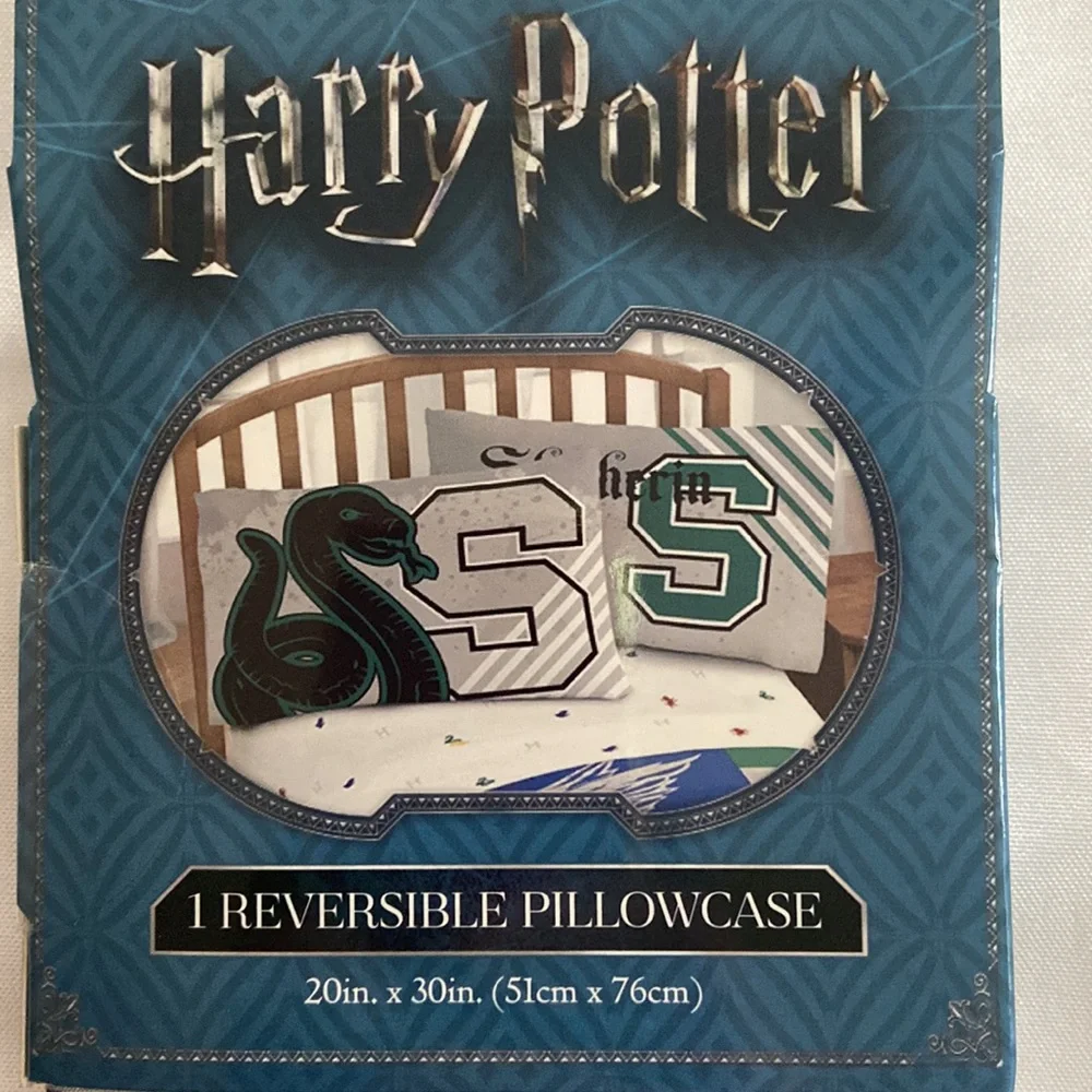 Harry Potter Slytherin pillow case